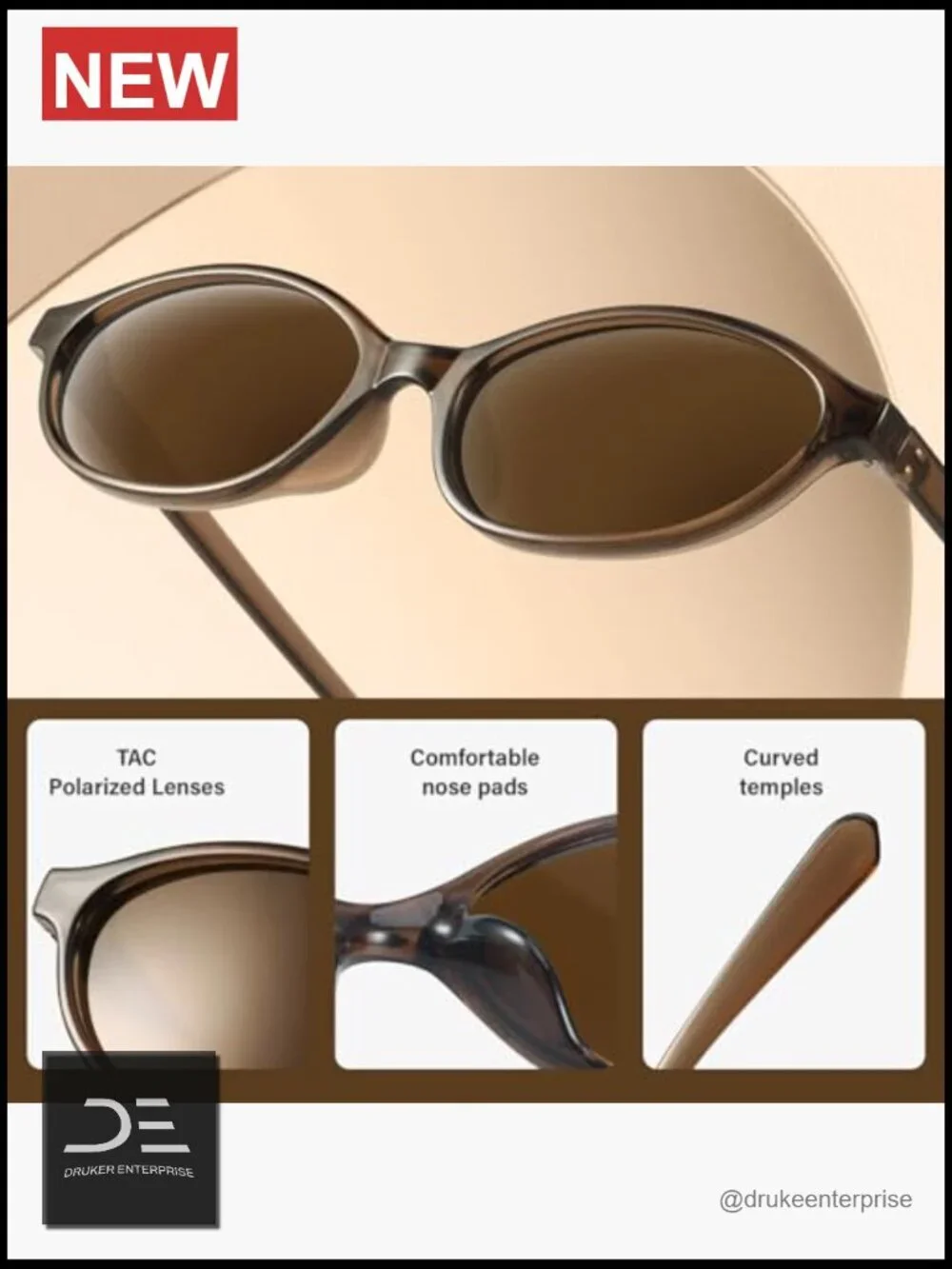 Retro Oval Sunglasses 90s Cat Eye Y2k UV Protection Narrow Shades